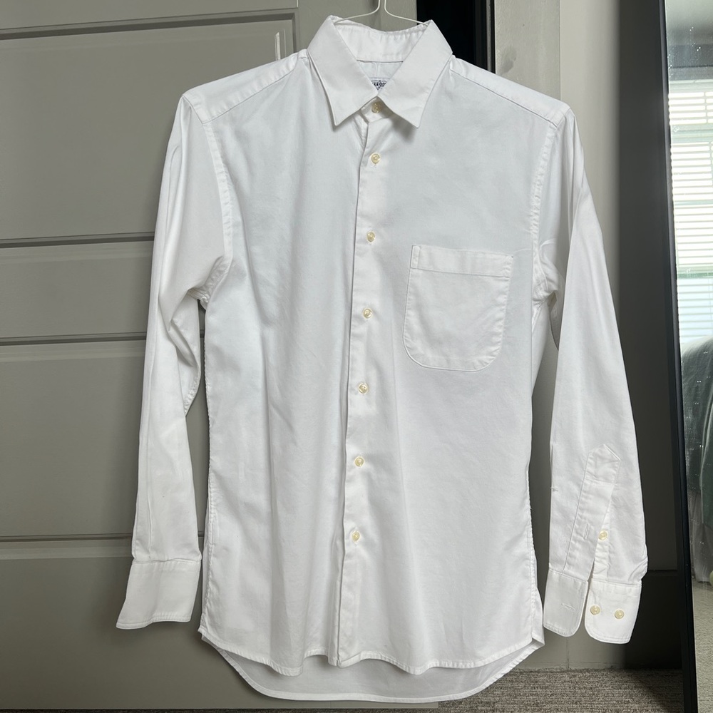 Gitman Brothers White Dress/Sport Shirt